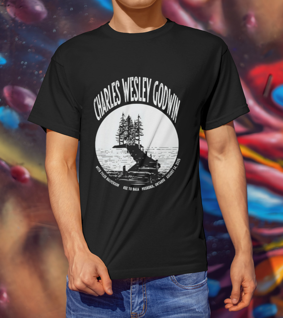 Charles Wesley Godwin 2025 Muskoka Tour Bala Ontario August 14 Key To Bala T-Shirt