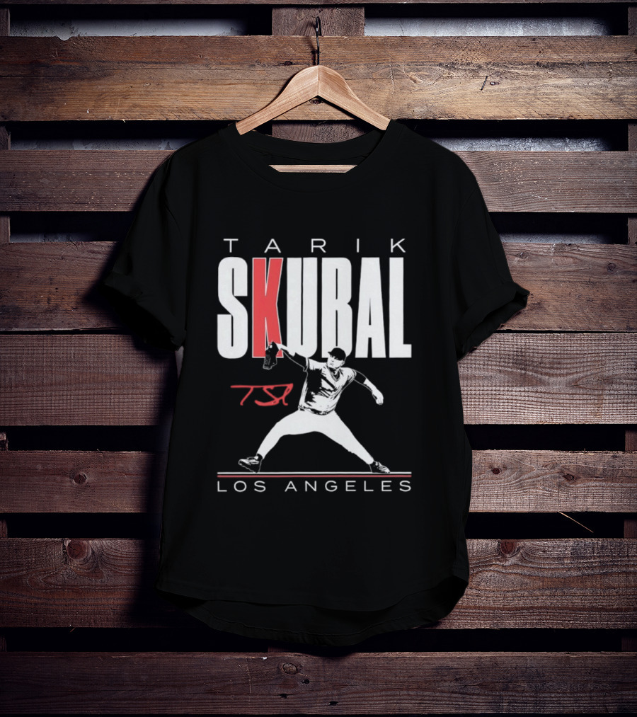 Tarik Skubal 37 Los Angeles Dodgers Baseball Player T-Shirt