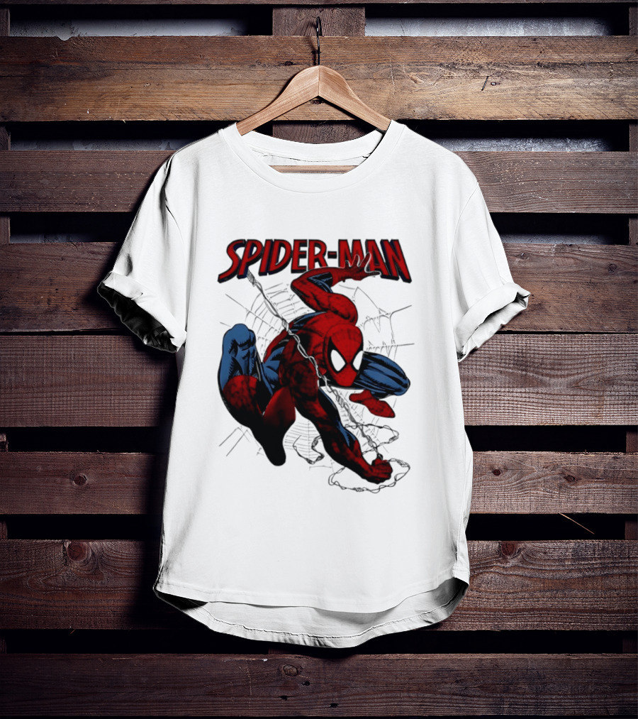 SPIDER MAN Marvel Superhero Man Spider Peter Parker Web Slinger T-Shirt