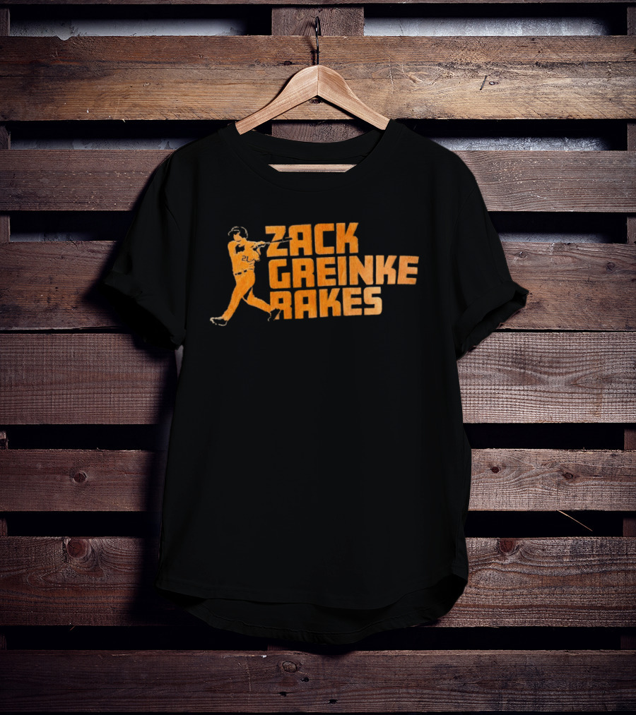 Zack Greinke Rakes Houston Astros Baseball Legend T-Shirt