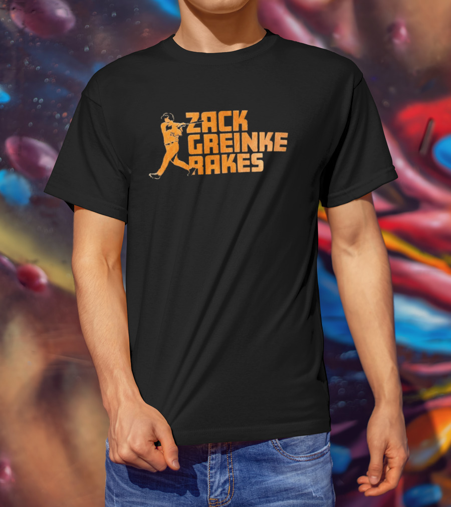 Zack Greinke Rakes Houston Astros Baseball Legend T-Shirt