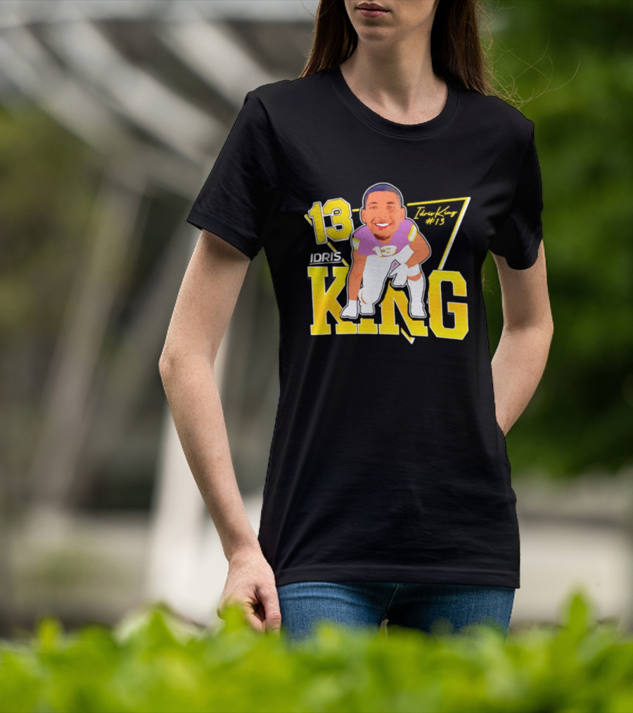 Idris King 13 Tennessee Tech Football Caricature T-Shirt