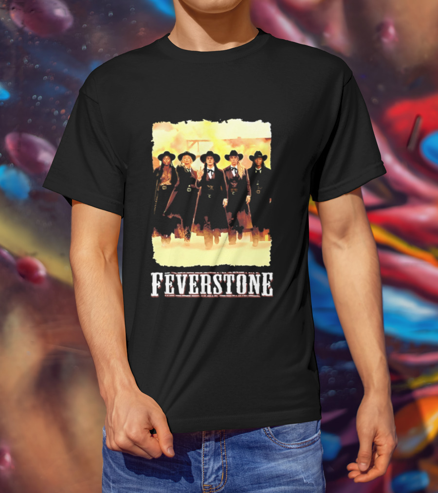 Indiana Fever Feverstone Meme Team Members In Old West T-Shirt