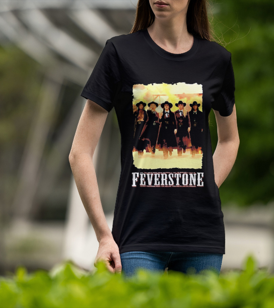 Indiana Fever Feverstone Meme Team Members In Old West T-Shirt