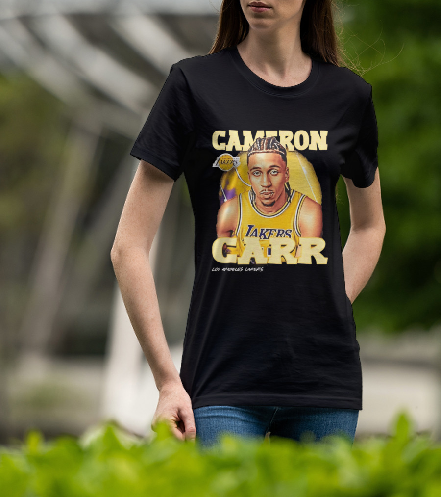 Cameron Carr Los Angeles Lakers NBA 2026 Airbrush T-Shirt