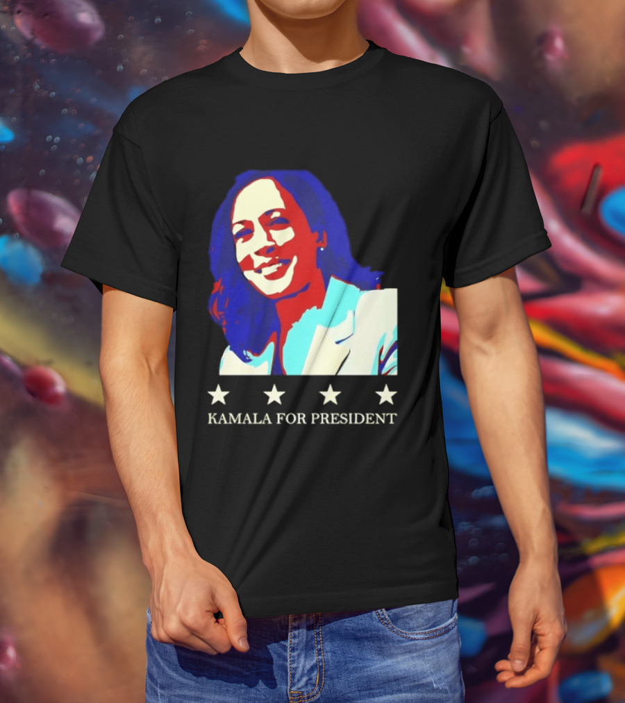Kamala Harris Kamala For President Presidential Campaign Stars T-Shirt