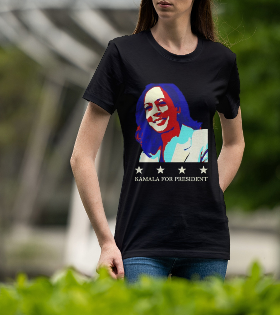 Kamala Harris Kamala For President Presidential Campaign Stars T-Shirt