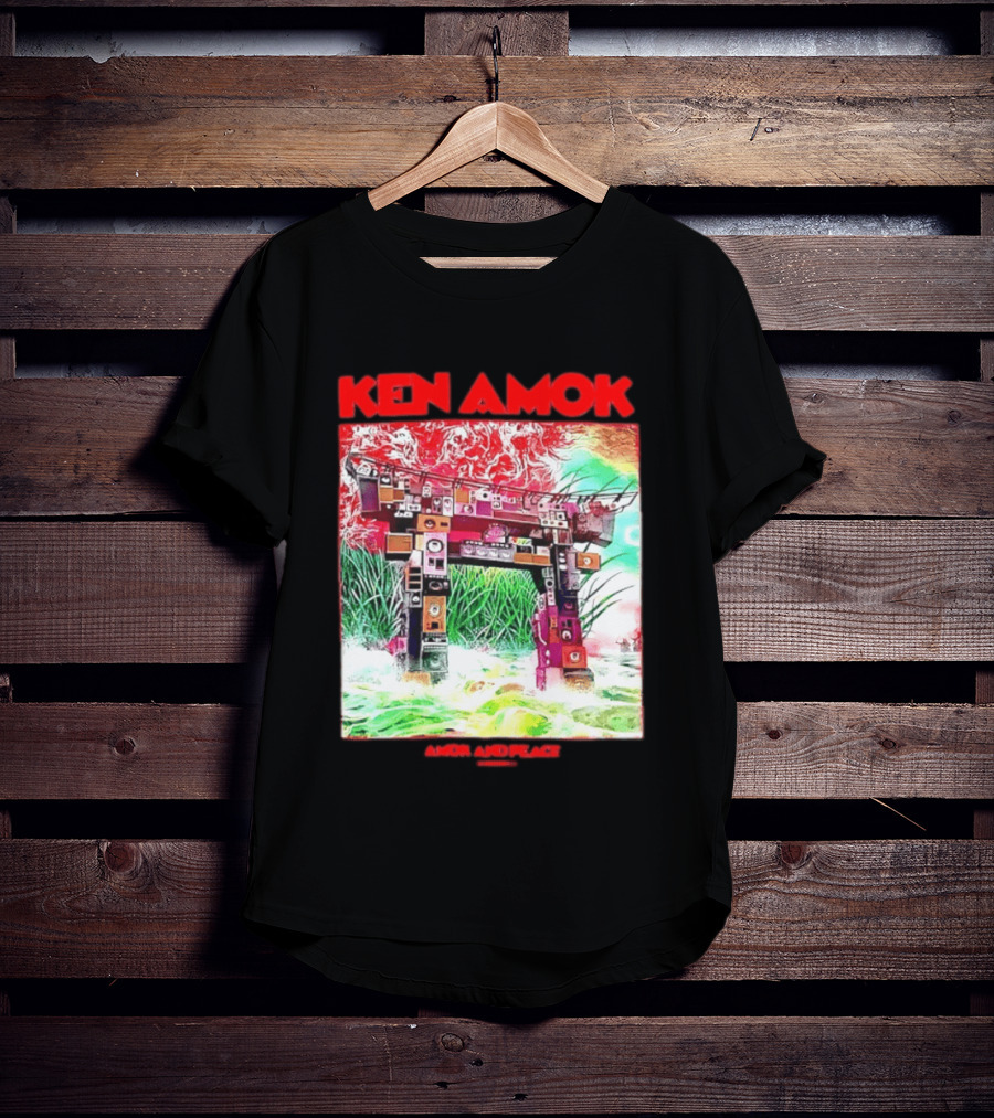 Ken Amok Amok And Peace Speaker Torii Technicolor Gateway T-Shirt