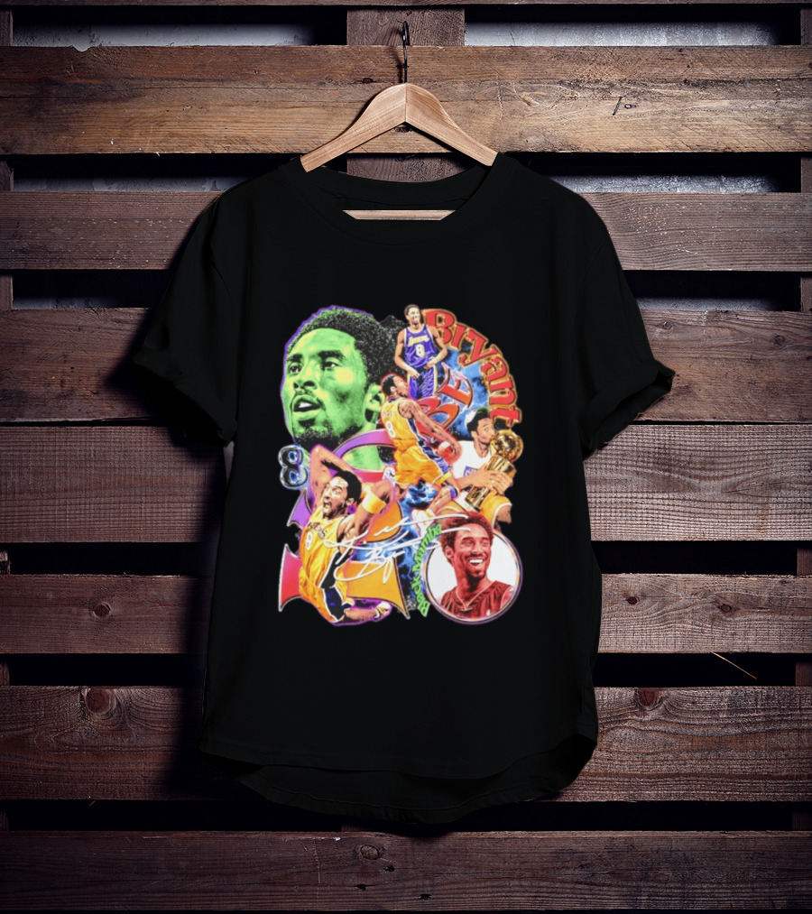Kobe Bryant 8 Los Angeles Lakers NBA Champion Legacy T-Shirt