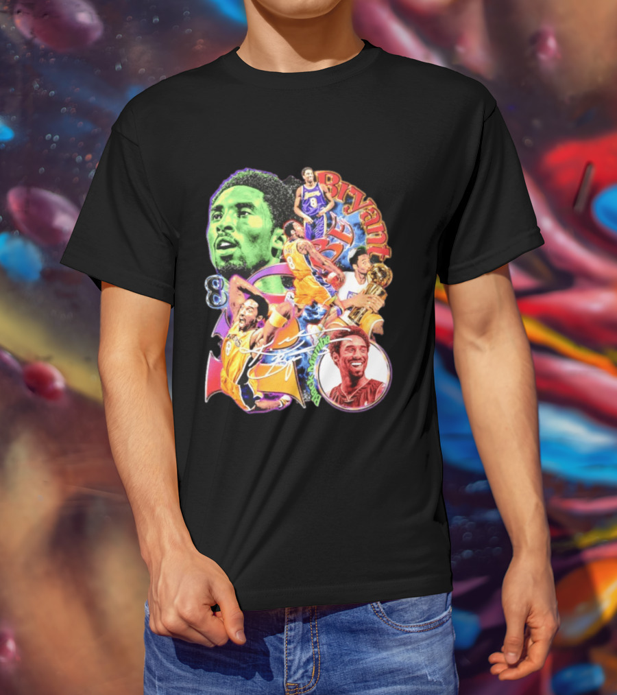 Kobe Bryant 8 Los Angeles Lakers NBA Champion Legacy T-Shirt