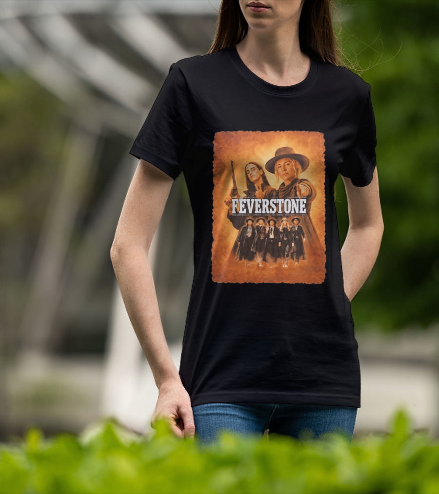 Feverstone Women In Western Style Indiana Fever Basketball T-Shirt