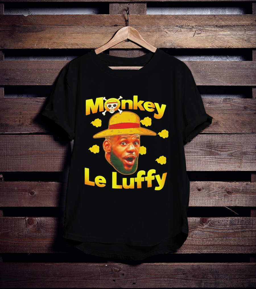 Monkey LeBron James Le Luffy Los Angeles Lakers One Piece T-Shirt
