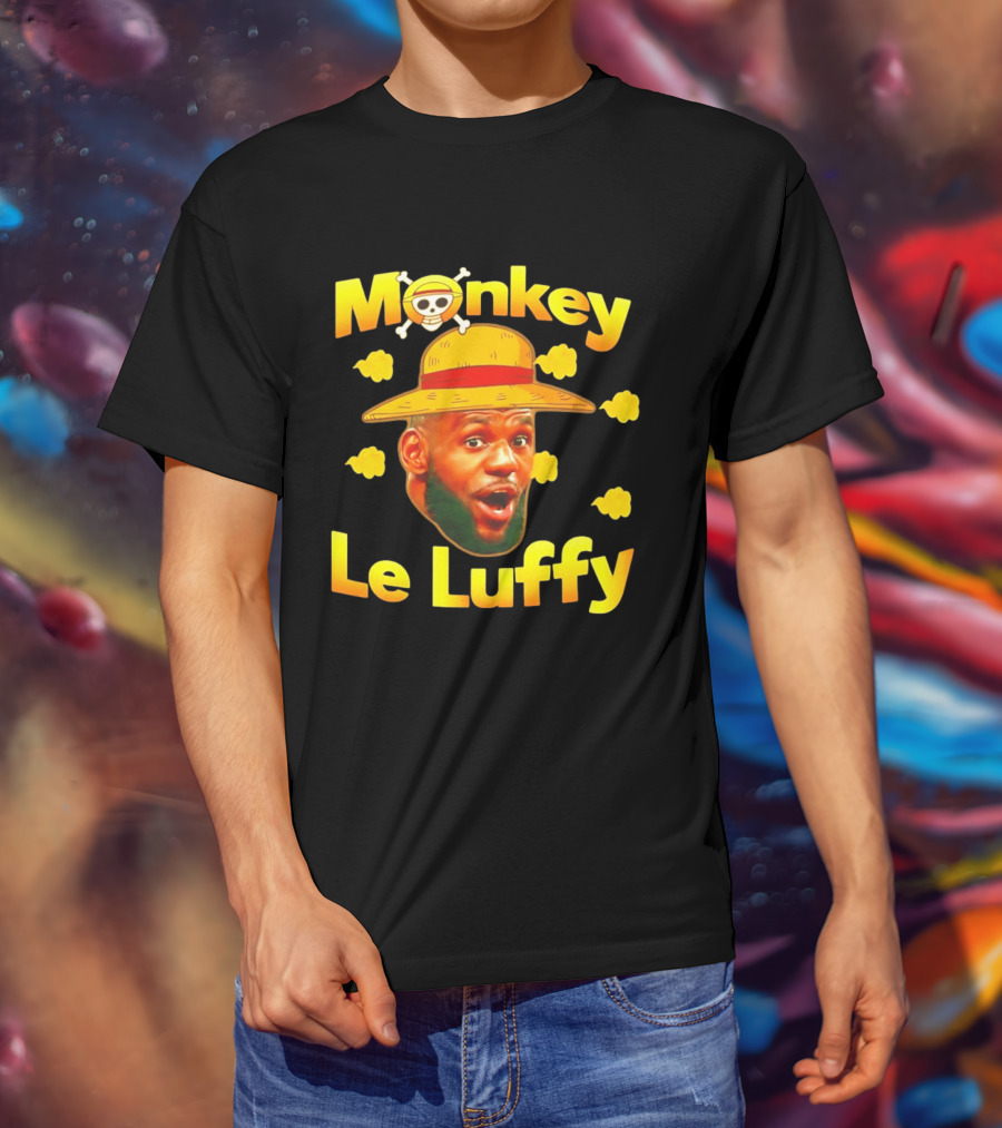 Monkey LeBron James Le Luffy Los Angeles Lakers One Piece T-Shirt