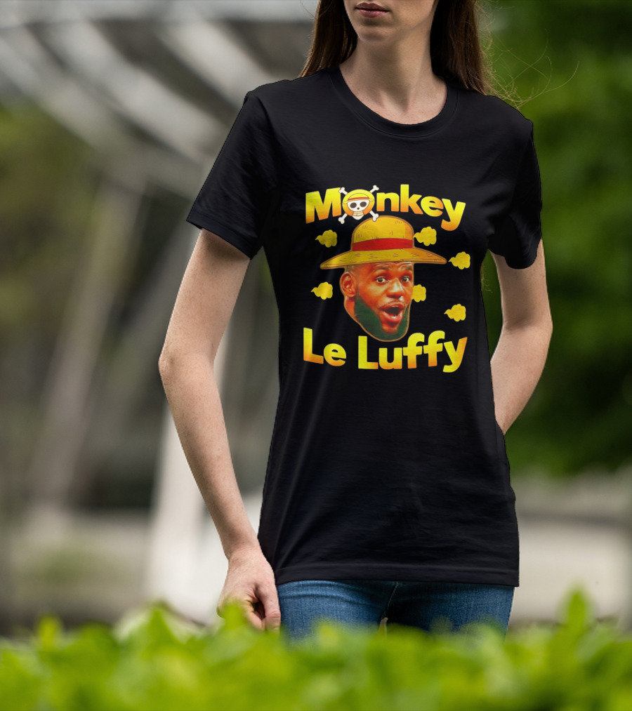 Monkey LeBron James Le Luffy Los Angeles Lakers One Piece T-Shirt