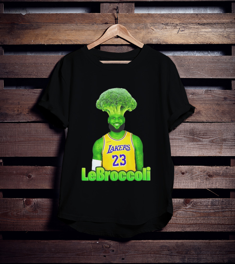 LeBron James Los Angeles Lakers LeBroccoli Lebron 23 NBA Basketball T-Shirt