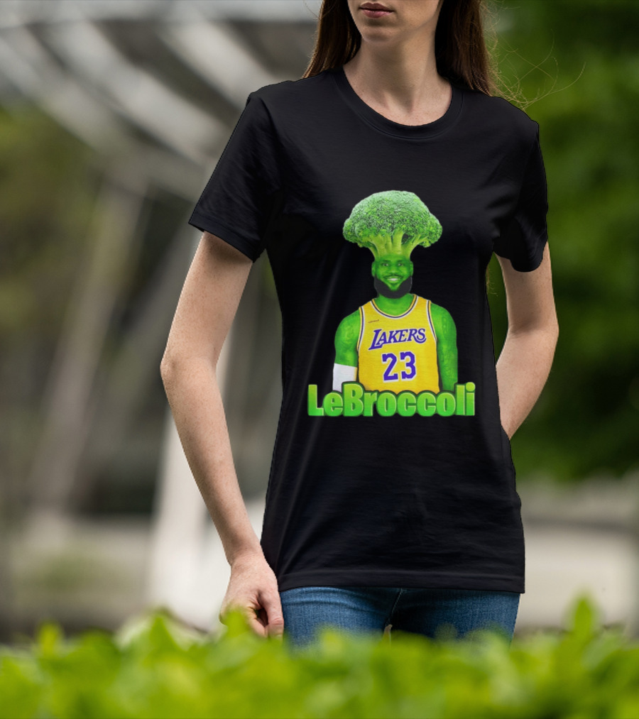 LeBron James Los Angeles Lakers LeBroccoli Lebron 23 NBA Basketball T-Shirt