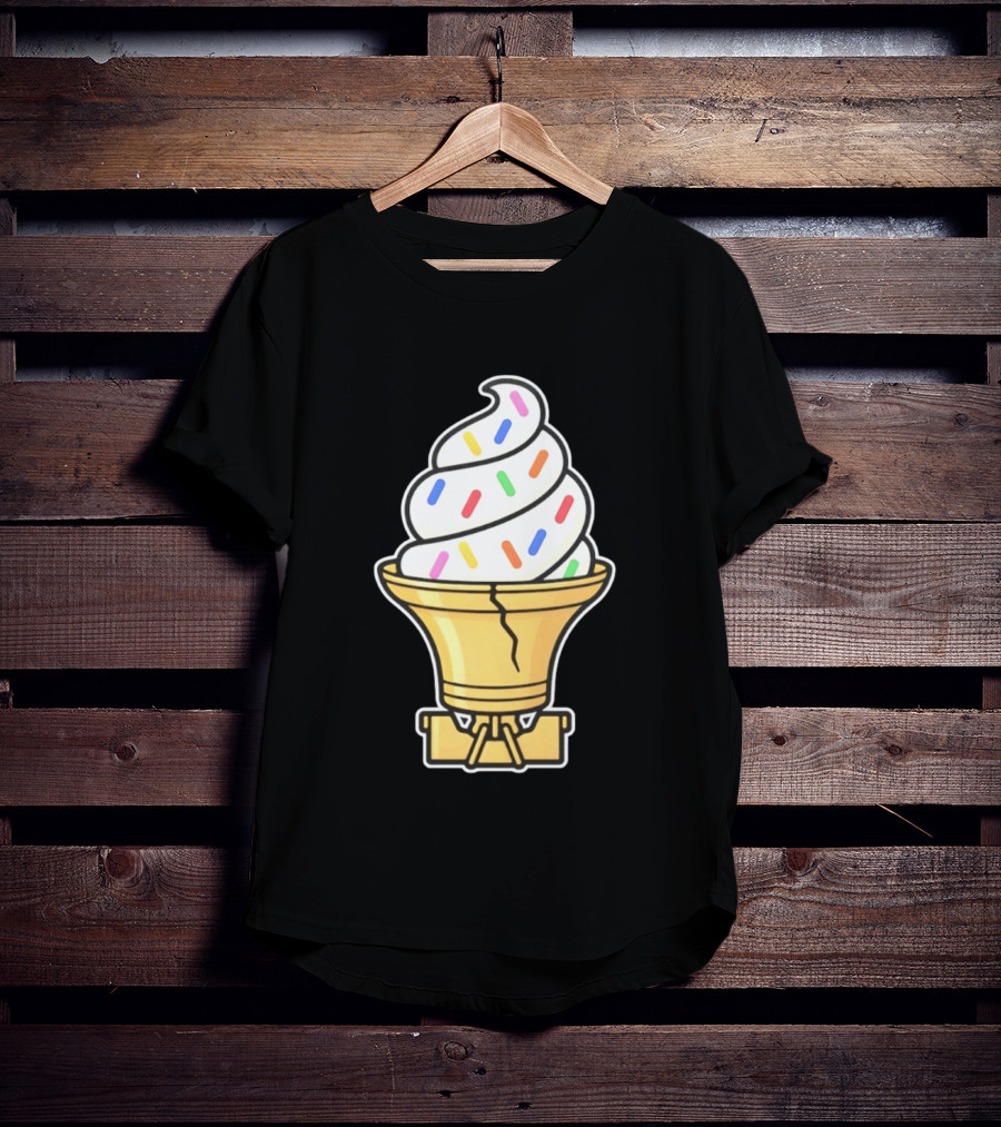 Liberty Bell Ice Cream Cone With Sprinkles Philly T-Shirt