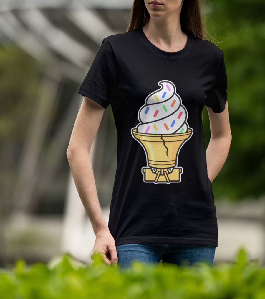 Liberty Bell Ice Cream Cone With Sprinkles Philly T-Shirt