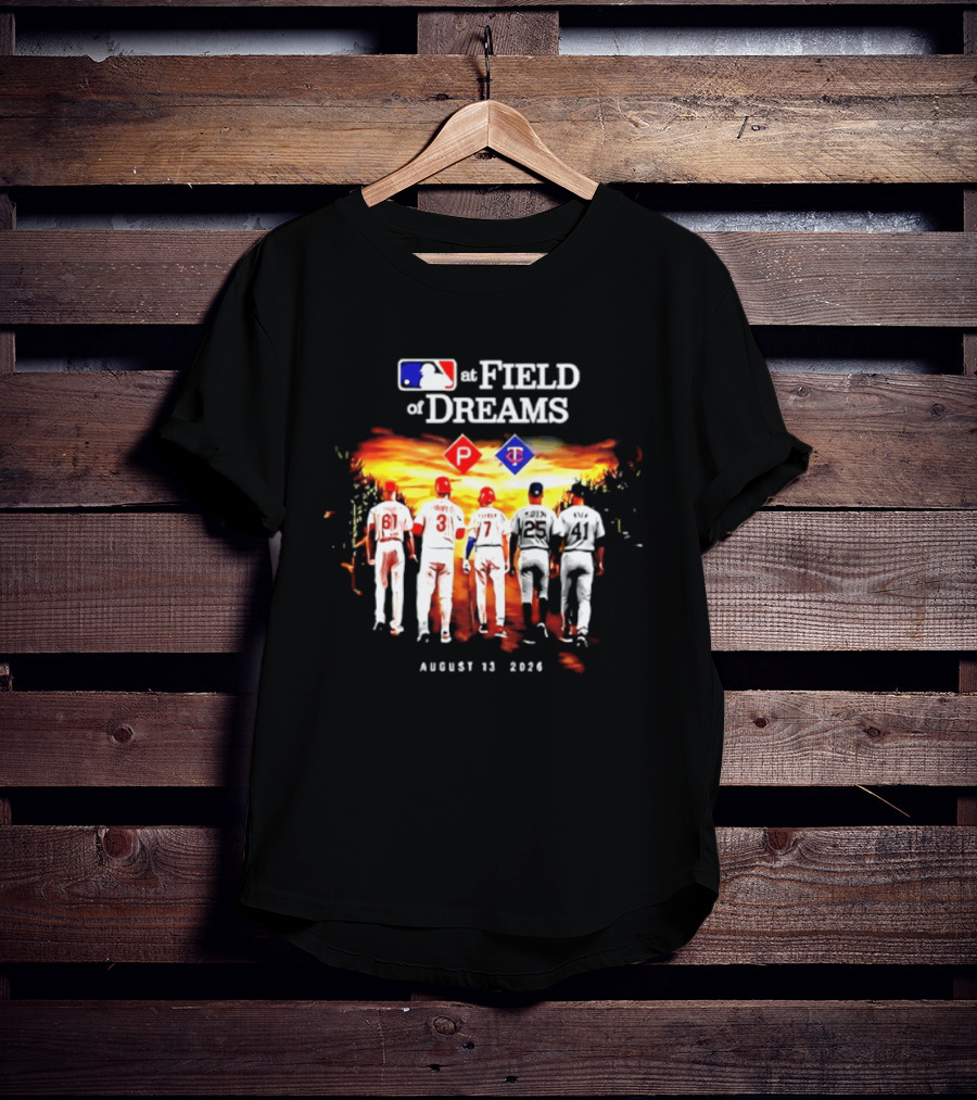 MLB Field Of Dreams Pittsburgh Pirates Vs Minnesota Twins August 13 2026 T-Shirt