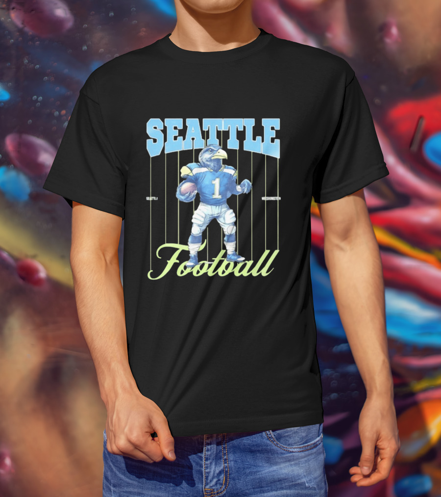Seattle Seahawks 1 Seattle Washington Football Bird T-Shirt