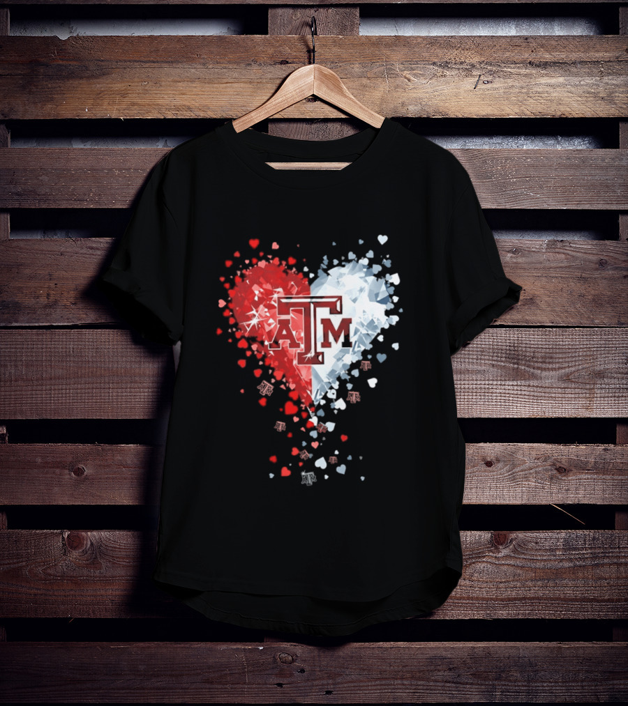 Texas A&M Aggies Heart Diamond 2026 NCAA College Station T-Shirt