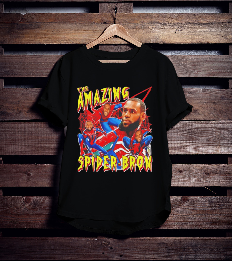 The Amazing Spider Bron LeBron James Web Slinger T-Shirt