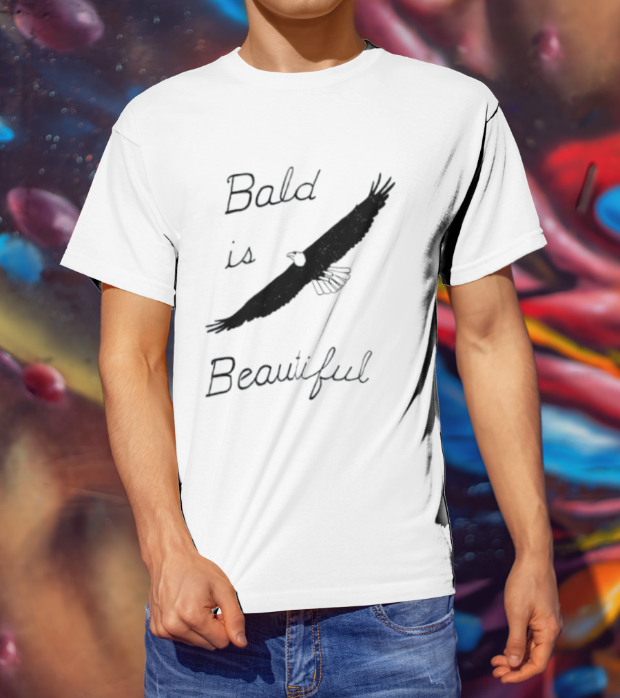 Bald Is Beautiful Hair Loss Eagle Bald Eagle T-Shirt