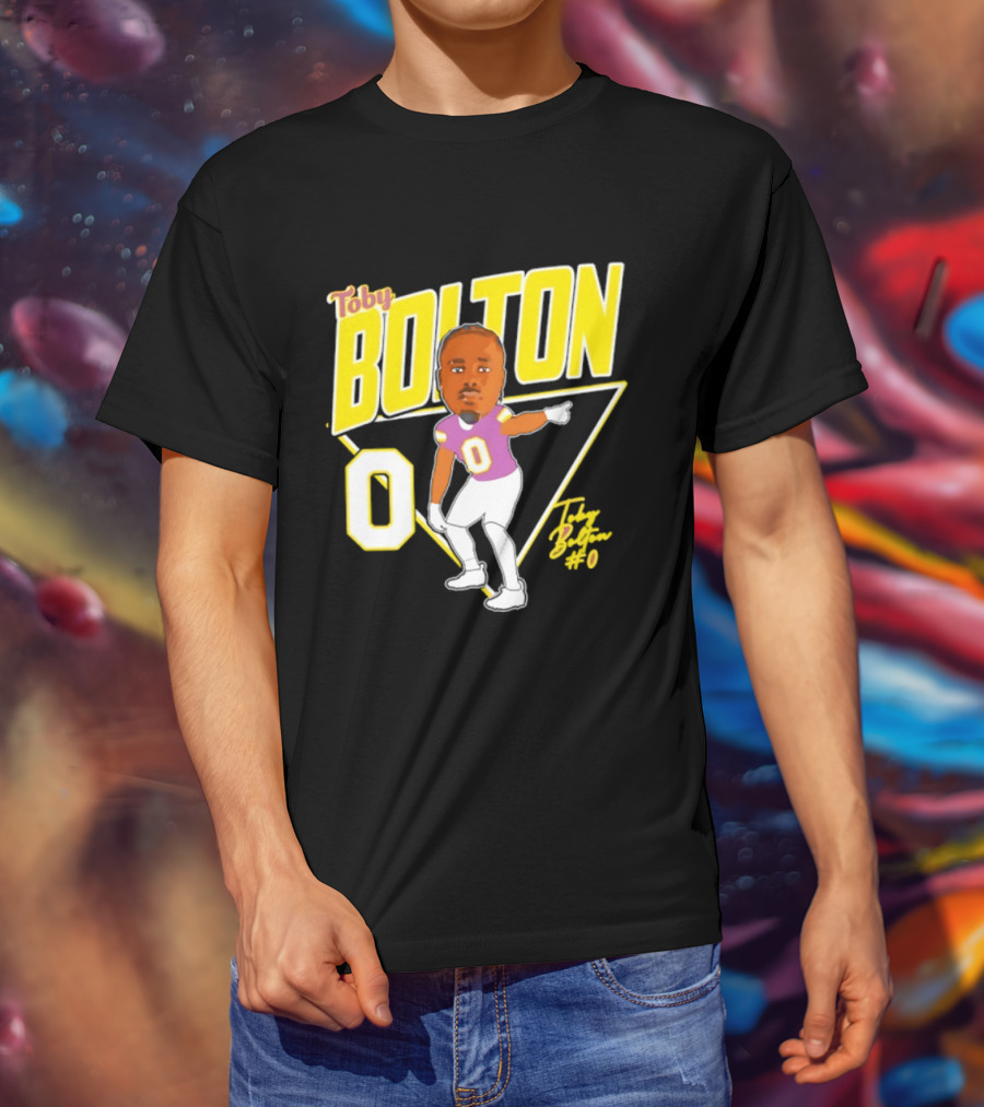 Toby Bolton 0 Caricature Tennessee Tech Football T-Shirt