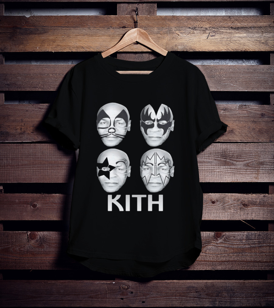 Kith Mike Tyson Kiss Band Face Paint Mashup Collection T-Shirt