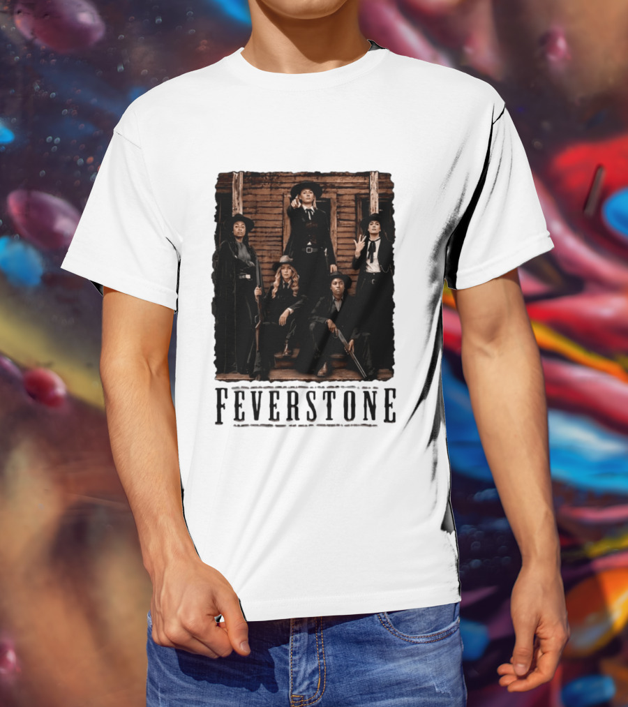 Feverstone Indiana Fever WNBA Basketball Team Western T-Shirt
