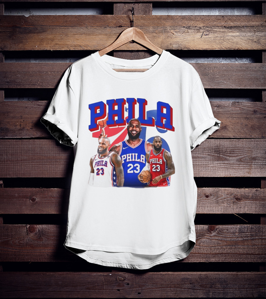 LeBron James Phila 23 Philadelphia Basketball T-Shirt