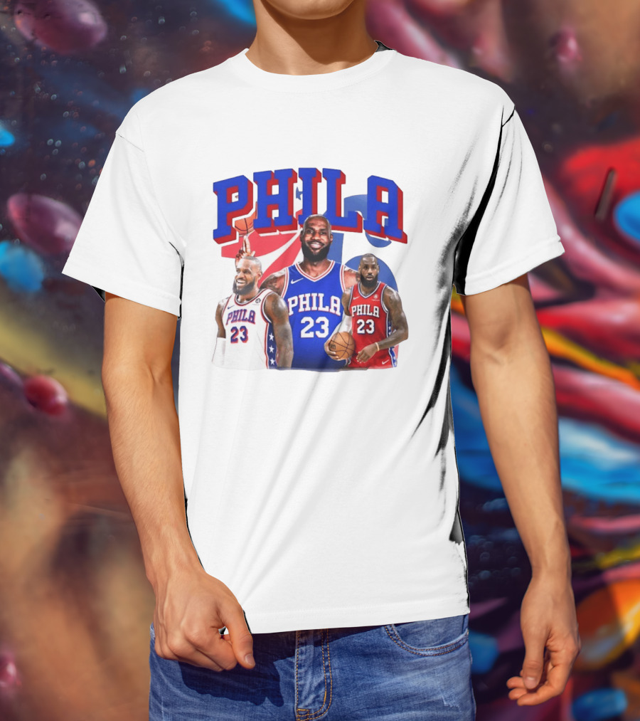 LeBron James Phila 23 Philadelphia Basketball T-Shirt