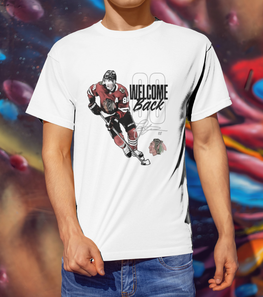 Patrick Kane 88 Chicago Blackhawks Welcome Back T-Shirt