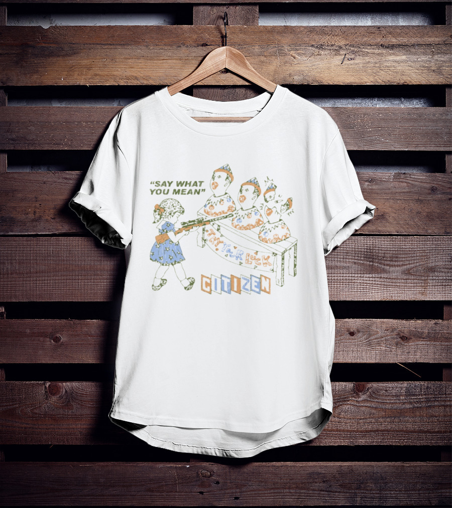 Say What You Mean Try Your Luck Citizen Vintage Arcade Duck Shooting Game T-Shirt