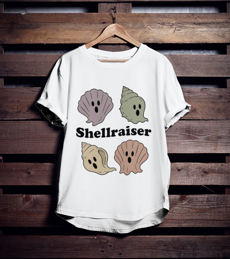 Shellraiser Ghost Shells Spooky Ocean T-Shirt