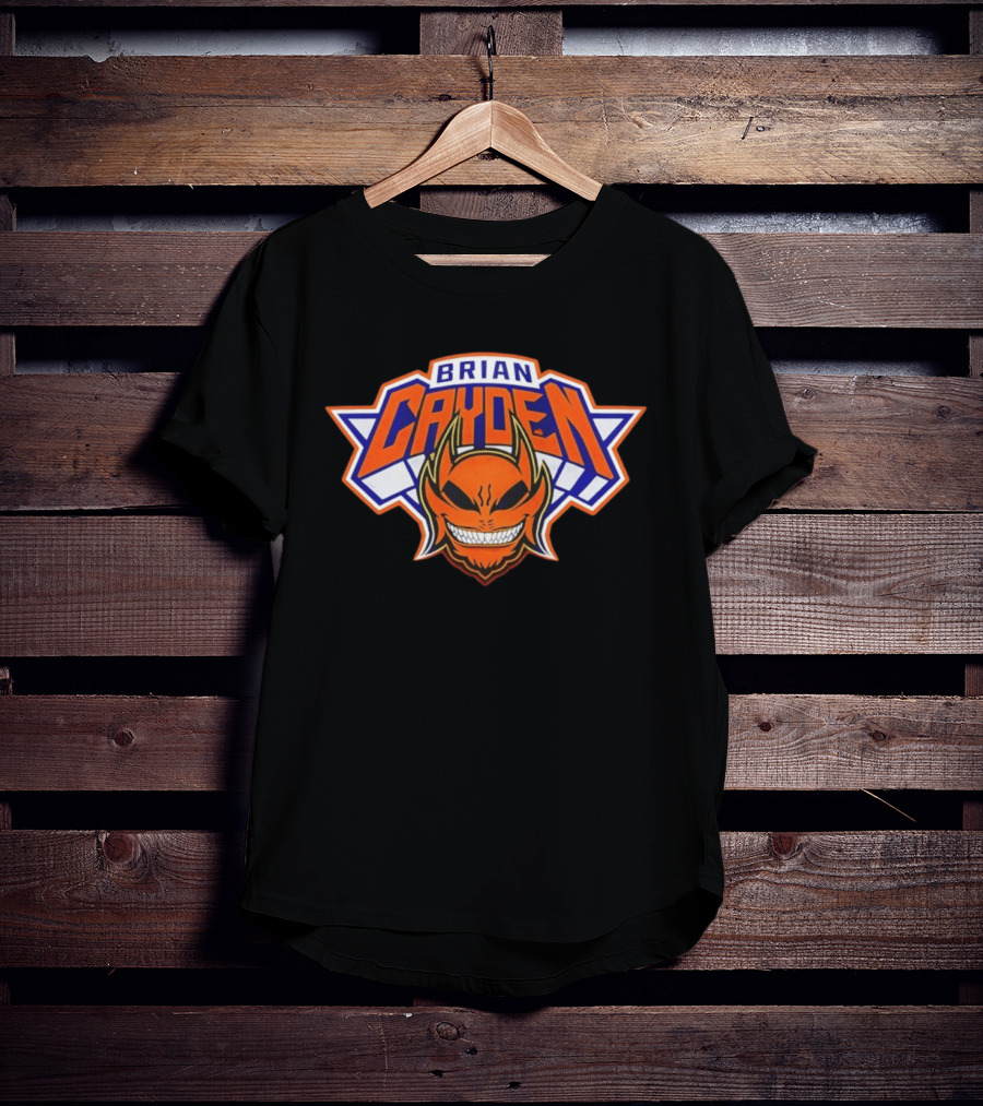 Brian Cayden New York Knicks Logo Style Basketball Fan T-Shirt