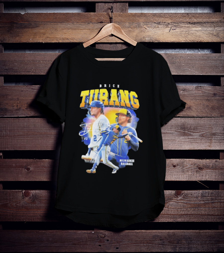 Brice Turang Milwaukee Brewers Baseball #2 T-Shirt