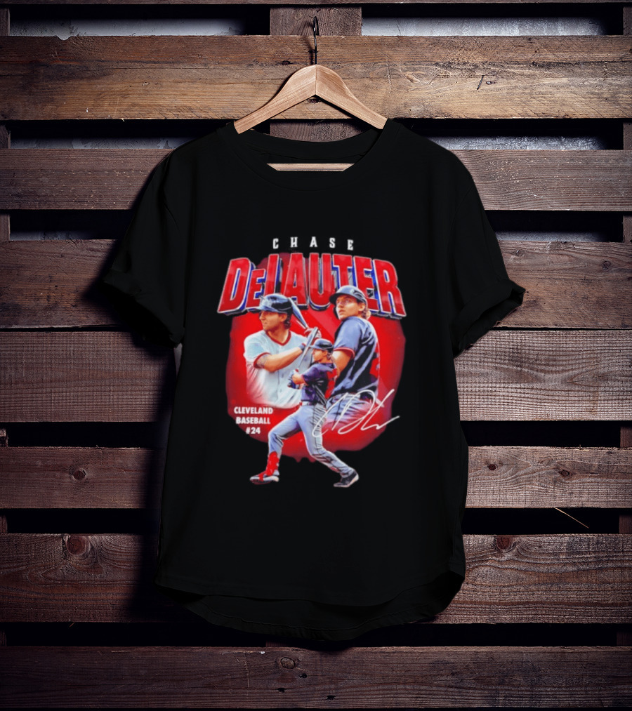 Cleveland Baseball Chase DeLauter #24 MLB 2026 Season T-Shirt