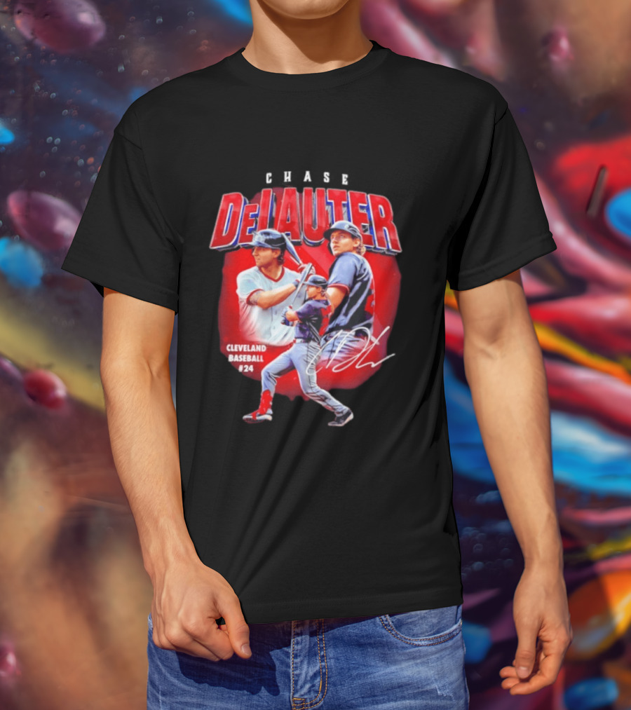 Cleveland Baseball Chase DeLauter #24 MLB 2026 Season T-Shirt