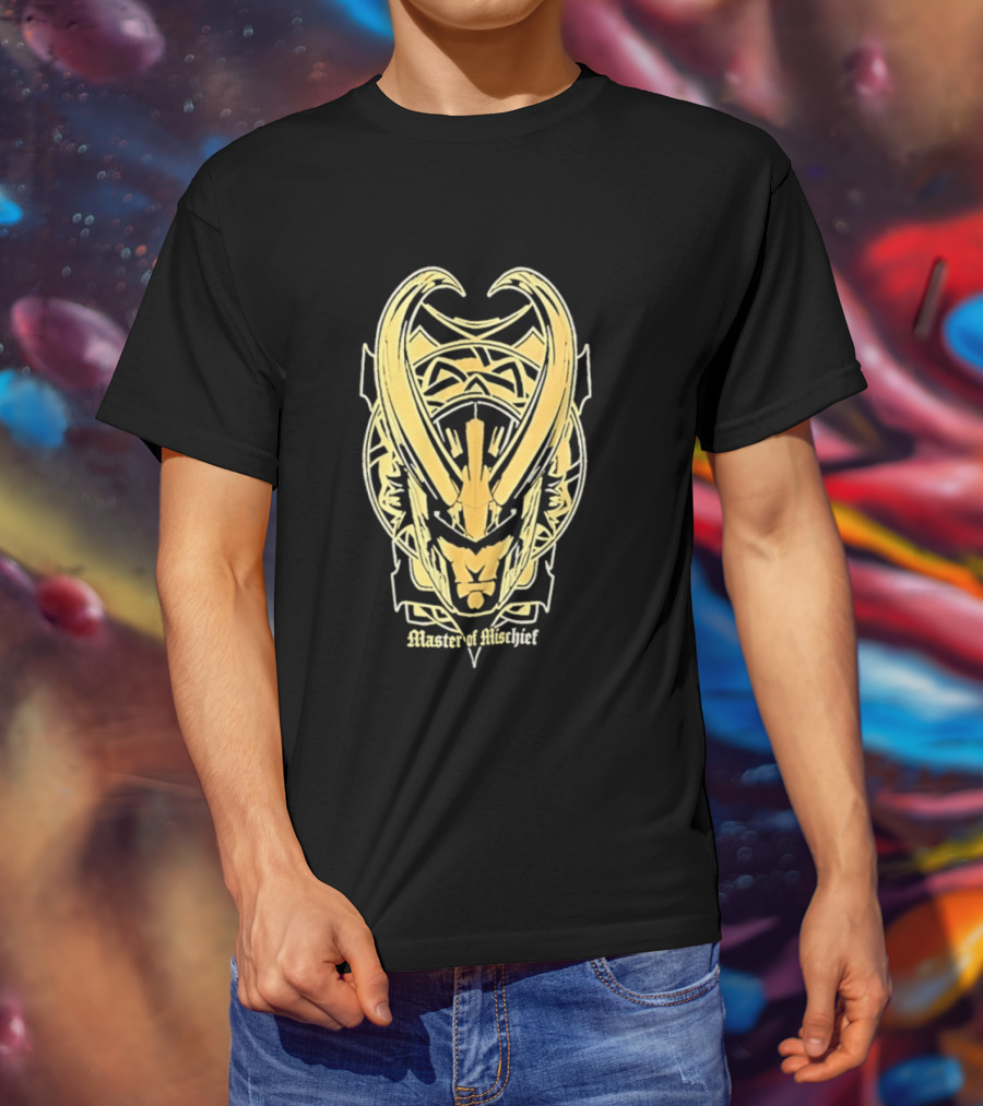 Loki Marvel Master Of Mischief Helmet T-Shirt