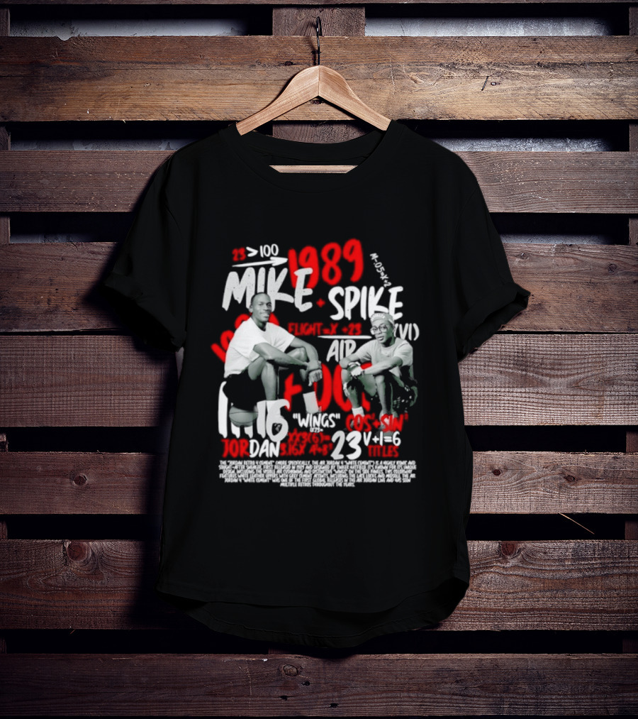 1989 Mike Spike Air Mars 100 Points 23 Wins 1.16 DAN Horsepower Basketball T-Shirt