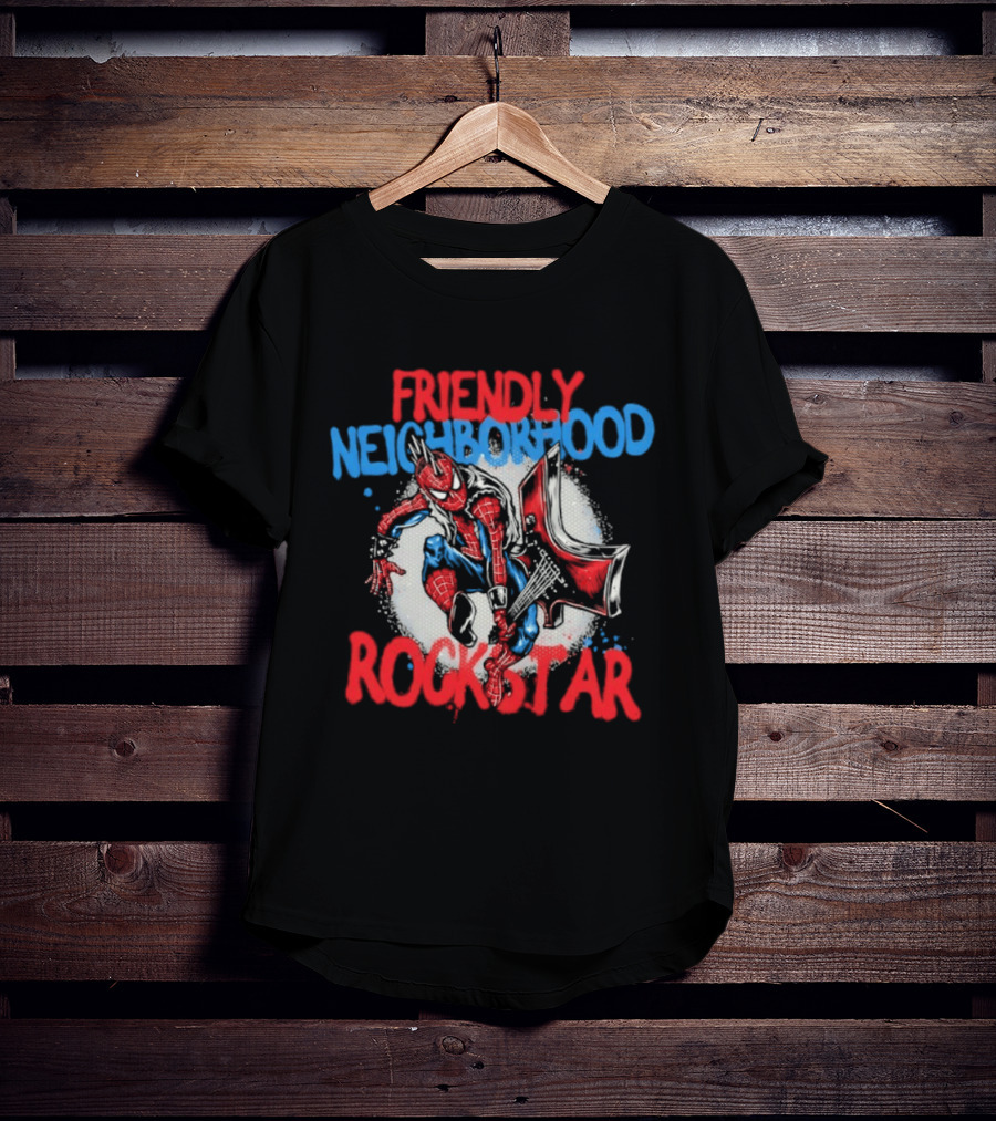 Friendly Neighborhood Rockstar Spider Man Marvel Comics T-Shirt