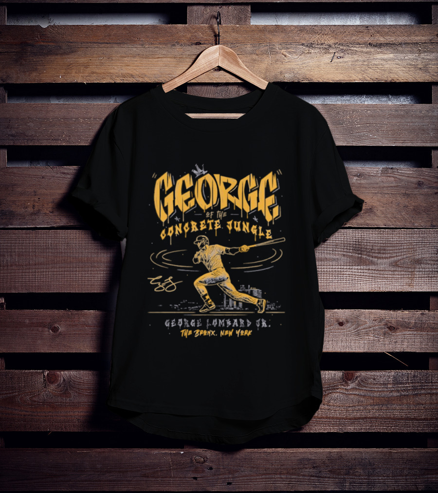 George Concrete Jungle George Lombard Jr Yankees The Bronx New York T-Shirt