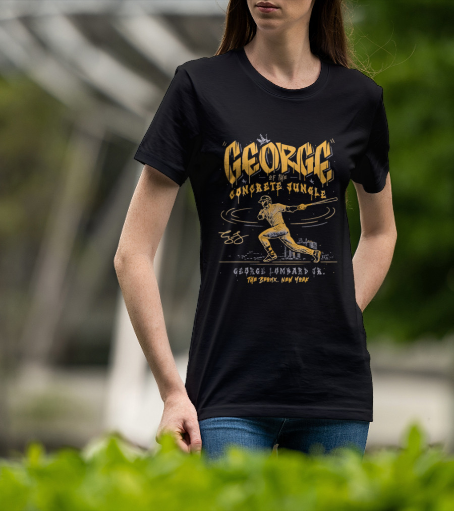 George Concrete Jungle George Lombard Jr Yankees The Bronx New York T-Shirt