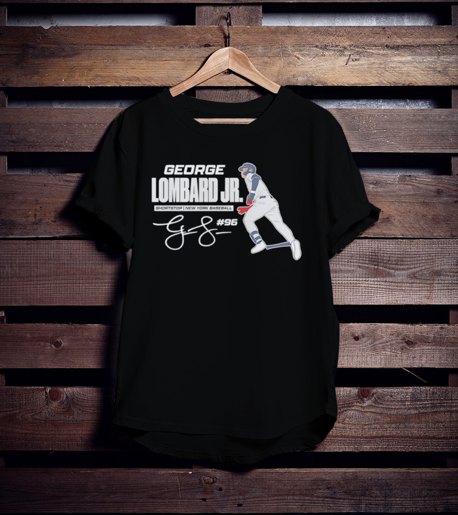 George Lombard Jr 96 New York Yankees MLB 2026 Baseball Player Series T-Shirt