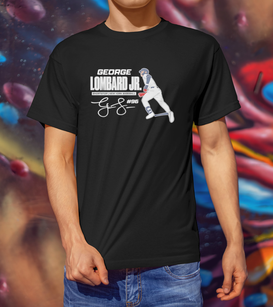 George Lombard Jr 96 New York Yankees MLB 2026 Baseball Player Series T-Shirt