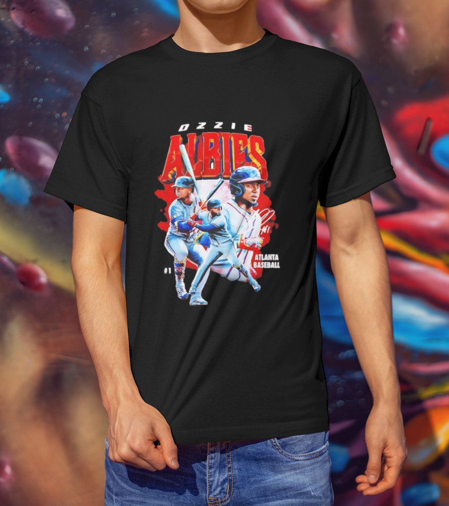 Ozzie Albies Atlanta Baseball 01 2026 MLB Collage T-Shirt