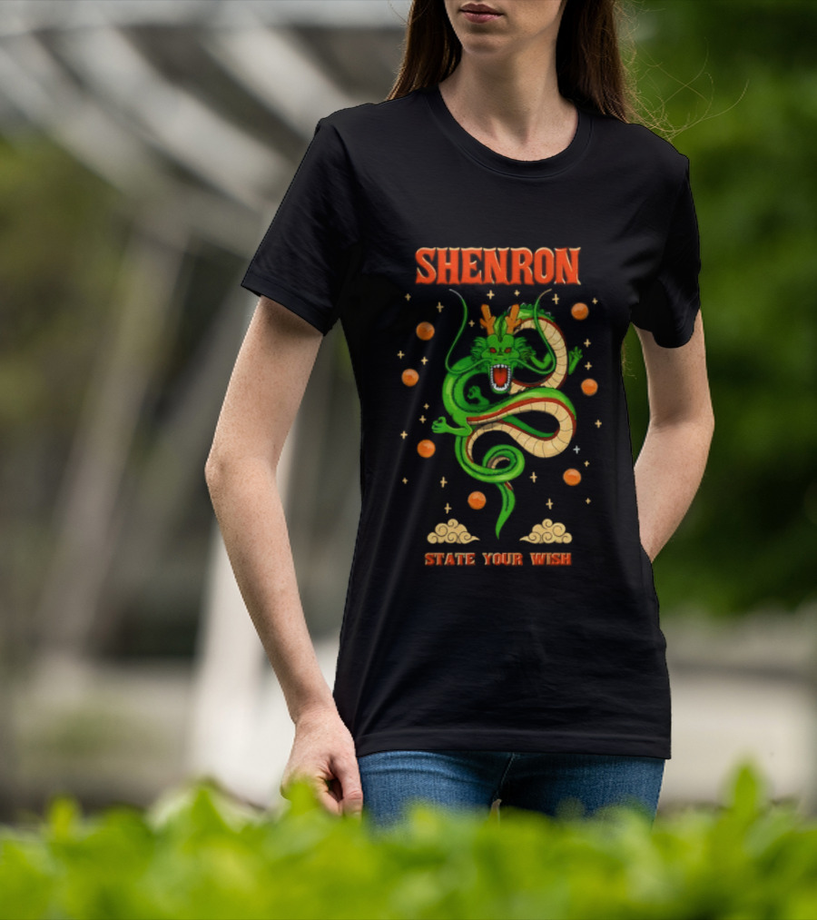Shenron State Your Wish Dragon Ball Z Dragon Balls Anime T-Shirt