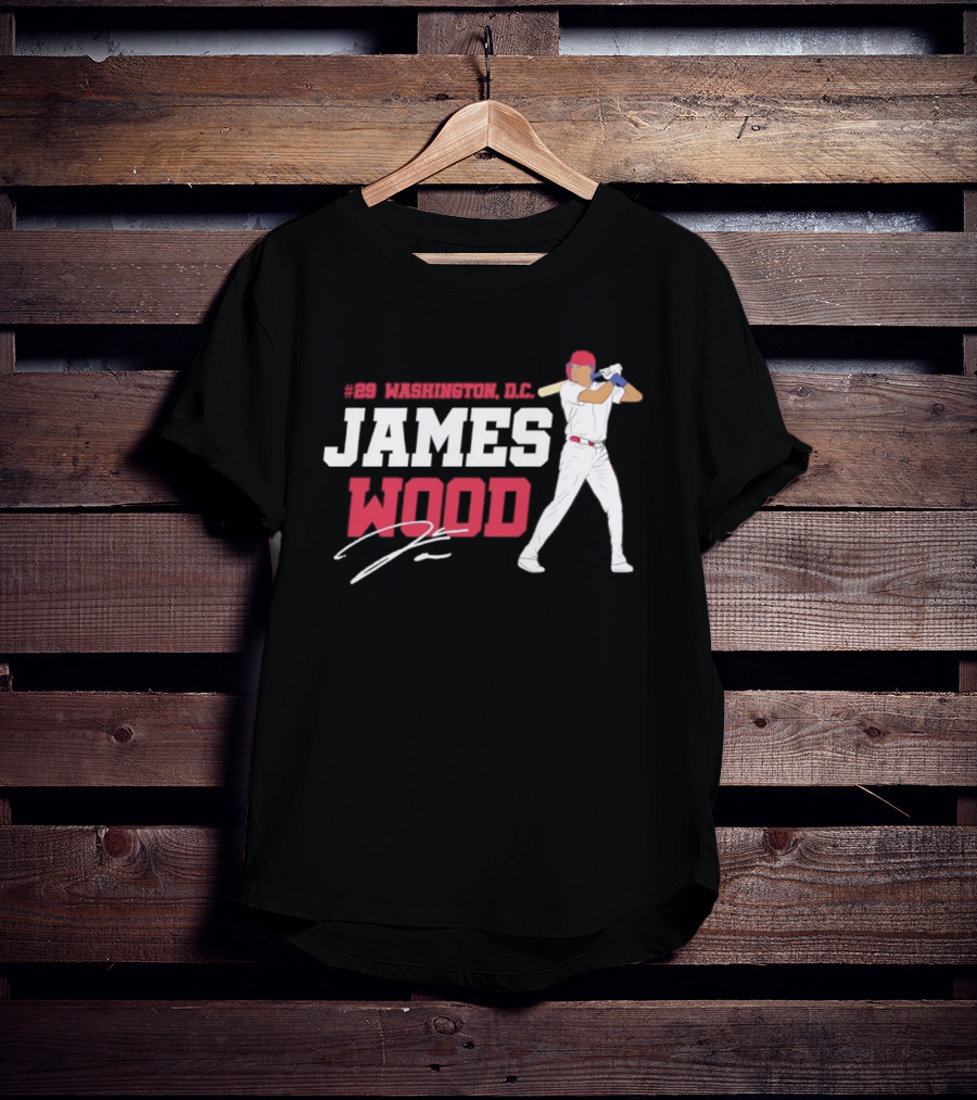 James Wood Washington D.C. Nationals MLB 2026 T-Shirt