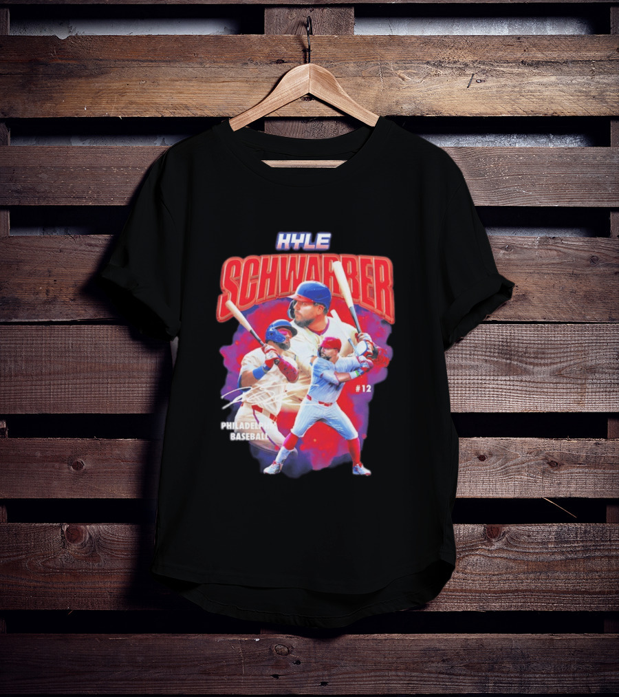 Kyle Schwarber Phillies Baseball #12 Collage 2026 T-Shirt